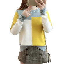 Load image into Gallery viewer, Autumn Winte Color Sweater Women Long Sleeve Jumper Sweater